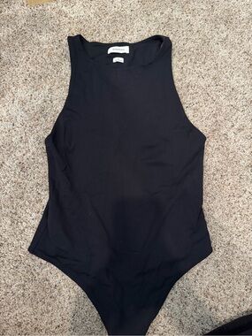 Aritzia Black Sleeveless Bodysuit